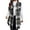 18#Black, variant on Long Plaid Vest for Women 2025 Fall Winter Sleeveless Blazer Jackets Outerwear Trendy Tops Multicolor XL
