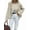 Khaki, variant on Women Cropped Trench Coat Oversized Double Breasted Lapel Long Sleeve Short Jacket Fashion Outerwear Wine Red XL