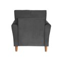 thumbnail image 5 of Topline Home Furnishings Modern Grey Velvet Accent Chair, 5 of 5