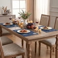 thumbnail image 7 of Sm:)e Navy Blue Placemats 12 x 18 Inch Set of 4, Seasonal Washable Kitchen Dining Table Decoration for Home Party,240g（0.53lb）, 7 of 7