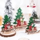 thumbnail image 4 of Adorno navideño de madera para mesa, colgante artesanal para árbol de Navidad, decoración para el hogar, regalos de fiesta de año nuevo, 2024, 4 of 4