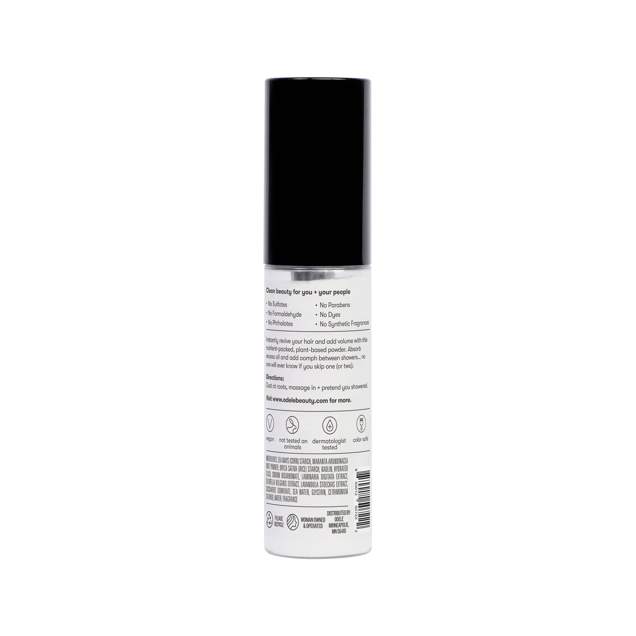 Odele Dry Shampoo for Oil Control + Volume, All Hair Types + 100% Natural Fragrance, 1 oz
