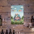 thumbnail image 3 of Happy Easter Corgi American Flag Truck Bunny Ears Vertical Metal Aluminum Sign Welsh Corgi Dog Lover Gifts Idea Wall Art Home Decor - 03001, 3 of 5