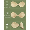 thumbnail image 4 of Nimiah Adhesive Sticky Strapless Bra for Women, Upgrade Push up Invisible Bras for Backless Dress with Nude Nipple Cover, 4 of 7
