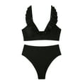 thumbnail image 2 of Otvok Bikini Sets for Women Tummy Control High Waisted Swimsuit Two Piece Bathing Suit Beachwear M Black, 2 of 5