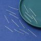 thumbnail image 4 of Iron Flat Head Pins Cadmium Free & Lead Free Silver 35x0.75~0.8mm 20 Gauge about 5400pcs/1000g Head: 2mm, 4 of 6