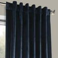 thumbnail image 4 of Half Price Drapes Eternal Blue Heritage Plush Velvet Room Darkening Curtains (1 Panel), 50W X 120L, 4 of 6