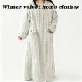 thumbnail image 3 of Winter Coral Velvet Nightgown Home Clothes, One Size Fits All Warm Nightgowns Pajamas, Winter Velvet Loungewear Night Gowns for Adult Women Flannel Dress Home, 3 of 7