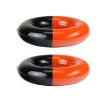 ibasenice 2Pcs Weighted Swing Rings for Golf Clubs Steel and Rubber Improve Flexibility and Control