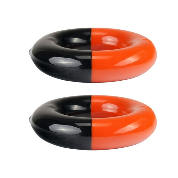 ibasenice 2Pcs Weighted Swing Rings for Golf Clubs Steel and Rubber Improve Flexibility and Control