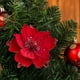 thumbnail image 1 of Uuiauoio Glitter Magnolia Stem Christmas Tree Decoration Realistic Floral Wreath Accent for Holiday Home Party Festive Decor, 1 of 6