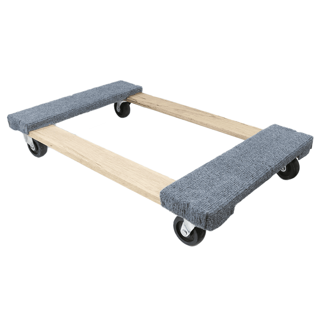 Furniture Dollies with Carpet Pad 18" x 30" - 2 Pack - 1,000lbs Each Dolly
