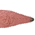 thumbnail image 2 of Wrapables® Hand Knit Floral Headband, Pink, 2 of 4