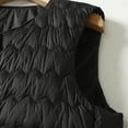 thumbnail image 6 of Dwaogom Women's Light Down Jacket Women's Large Size Slim Short Winter Waistcoat Lnternal Zip Teddy Jacket Women Womens Waffle Knit Shacket, 6 of 9