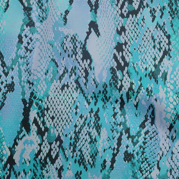 oneOone Polyester Lycra Teal Blue Fabric Animals Dress Material Fabric Print Fabric By The Yard 56 Inch Wide