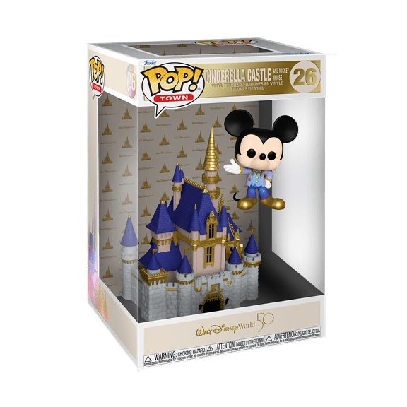 Funko Pop! Town: Walt Disney World 50th Anniversary - Castle & Mickey Vinyl Figure
