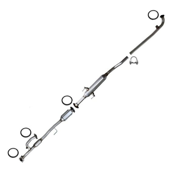 Stainless Steel Catalytic Resonator Exhaust Kit Fits 2003-2006 ES300 Camry 3.0L - Direct Fit