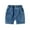 Dark Blue, variant on LYMAYTER Toddler Baby Jeans Shorts for Boys Summer Elastic Waist Denim Shorts Casual Cargo Shorts Pants 1-6T