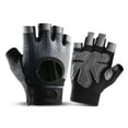 thumbnail image 1 of Guantes de entrenamiento Hombres Mujeres Levantamiento de pesas Gimnasio Ejercicio Ciclismo Protección completa de la palma Guantes transpirables (gris), 1 of 6