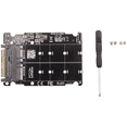 thumbnail image 4 of 10X 2 in 1 M.2 NVMe SATA U2PCB M.2 NVME SSD Key M Key B SSD to U.2 SFF-8639 Adapter PCIe M2 Converter Desktop Computer, 4 of 8