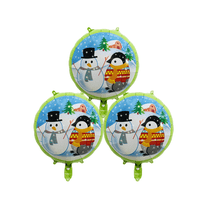 Snowman Penguin Winter Holiday Party Decoration Foil Balloons Christmas Kids