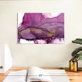 thumbnail image 3 of Elephant Stock Aquarelle Violet Wall Art - Horizontal Canvas Wall Art - Living Room Wall Decor - Abstract Canvas - Purple And White Decor By Chris Paschke - 12" x 8", 3 of 8