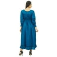 thumbnail image 5 of Bimba Women's Cotton Smocked Waist Long Casual Maxi Dress, 5 of 7