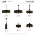 thumbnail image 5 of Livex Lighting - Winchester - 3 Light Semi-Flush Mount In Transitional Style-11, 5 of 7