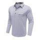 thumbnail image 3 of Blusa y camisa de manga larga con cuello vuelto para hombre, camisa de otoño invierno con botones y bolsillo, camisa de manga larga con cuello vuelto, camisa de poliéster para hombre, 3 of 6