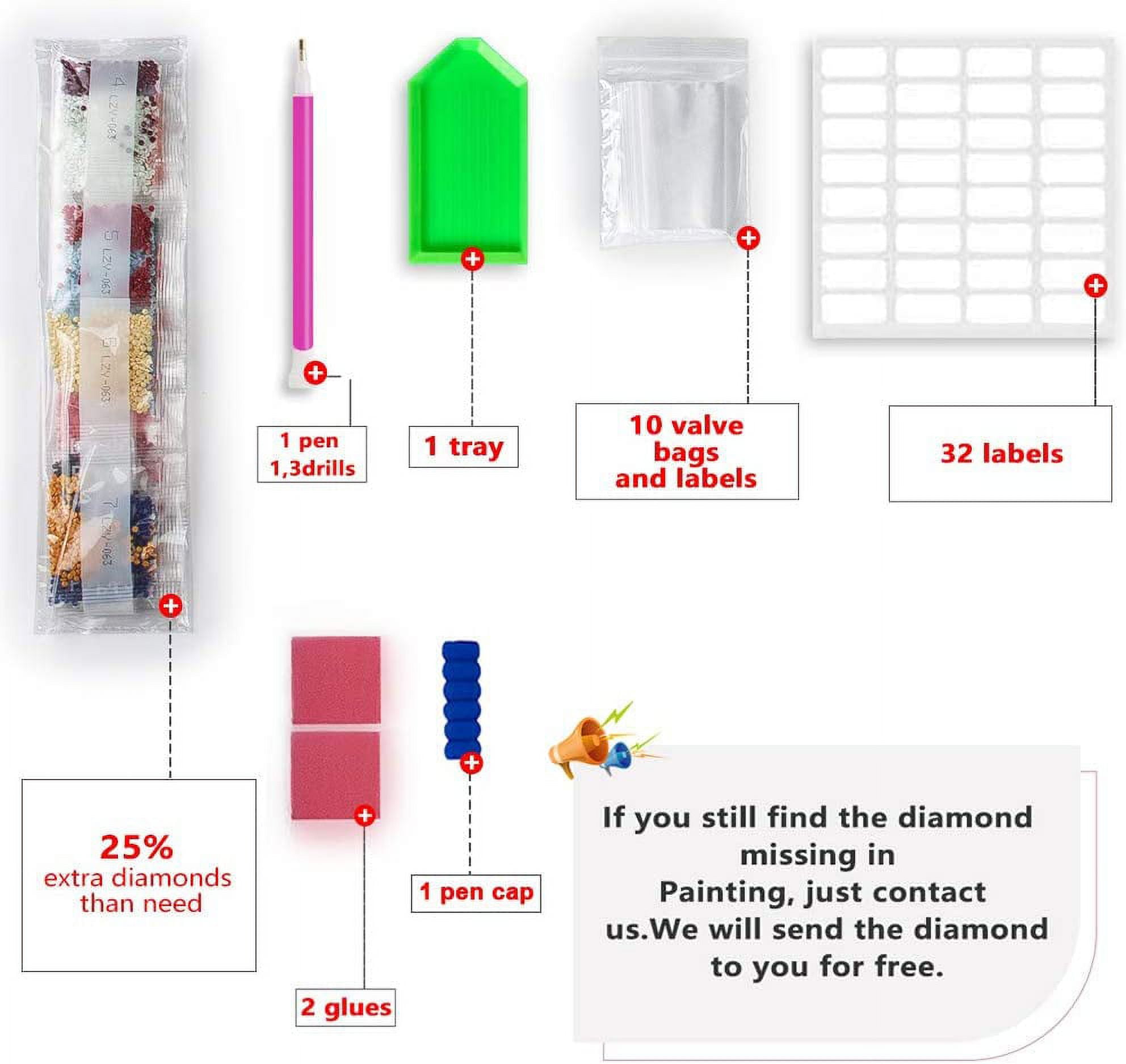 HsdsBebe Diamond Art Jesus Round Full Drill for Adults, DIY Diamond Art Painting Kits,Gem painting for Kids