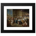 thumbnail image 2 of François de Troy 24x20 Black Modern Framed Museum Art Print Titled - The Feast of Dido and Aeneas; an Allegorical Portrait of the Family of the Duc and Duchesse Du Maine, 2 of 5