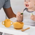thumbnail image 3 of Hukapapa Vaso de silicona para refrigerios, recipiente para alimentos antidesbordamiento, adecuado para niños pequeños y bebés, amarillo, 3 of 5