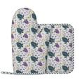 thumbnail image 2 of Sikiie Turtle Oven Mitts and Pot Holders Set, Kitchen Oven Glove High Heat Resistant with Non-Slip Silicone Surface for Cooking, 2 of 7
