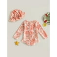 thumbnail image 4 of Cenuakty Toddler Girl Rash Guard Swimsuit, Long Sleeve Strawberry Print Bathing Suit + Sun Hat, 4 of 9