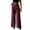 Coffee, variant on Women's High Waisted Wide-Leg Business Trousers - Straight-Leg Office Pants with Belt, Army Green Size L