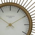 thumbnail image 4 of Studio Designs Home Sunburst Wall Clock, 24" Gold Decorative Clock with White Face and Quartz Movement, Mid-Century Modern Design, 4 of 4
