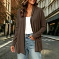 thumbnail image 2 of Aboser Lightweight Cardigan Sweaters for Women Long Sleeve Open Front Cardigans Thin Casual Plain Shrug Cardigan Breathable Soft Cover Ups for Dresses, 2 of 9