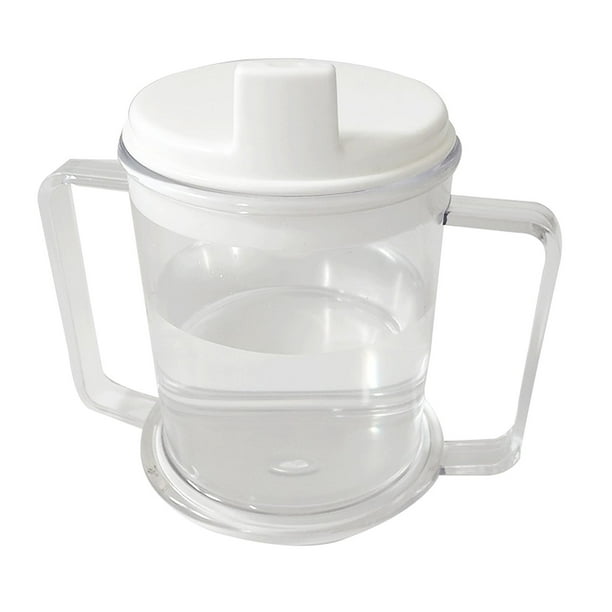 Taza de plástico Vaso Vaso para beber para pacientes / / ancianos / discapacitados Yuyangstore Taza de doble asa para sorber