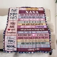 thumbnail image 2 of XZYG Nana Gifts from Grandkids Gifts for Nana Grandma Nana Birthday Gifts Nana Gifts for Mothers Day Nana Gifts for Christmas Nana Blanket(60*80inch), 2 of 6