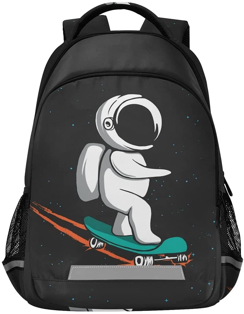 ALAZ Cute Space Universe Planet Adventure Schoolbag for Boys Girls Elementary Middle Schooler Cute Planets Backpack for Kids Kindergarten Backpack with Chest Clip