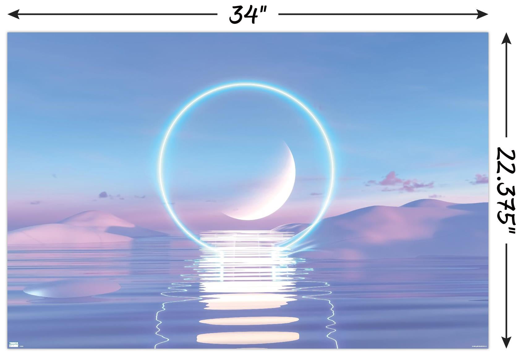 Water Landscape Wall Poster, 22.375" x 34"