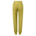 thumbnail image 4 of DuoJiaJ Women's Sports Loose Running Yoga Fitness Pocket Casual Nine Bound Leg Pants Women's Wide Leg Pants Yellow XXL, 4 of 4