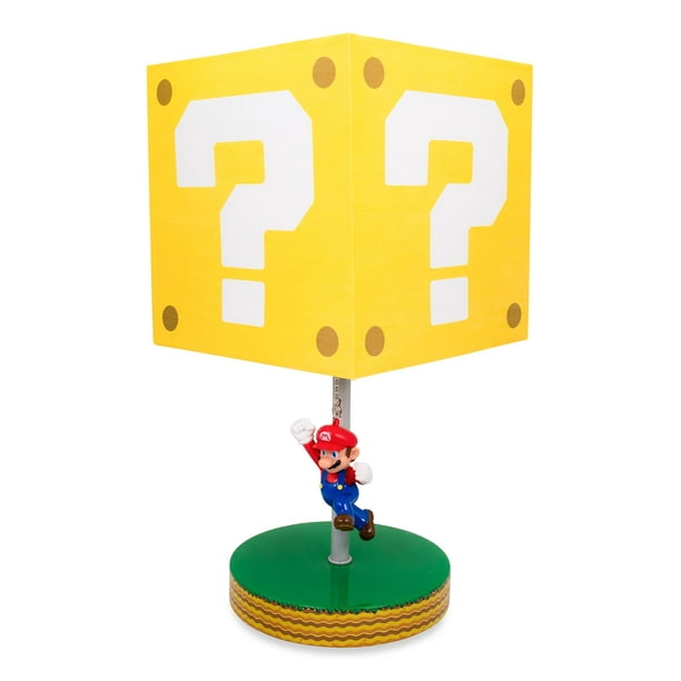 Bloc de questions Super Mario Bros. avec lampe Mario 