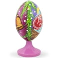 thumbnail image 2 of Holy Family with Baby Jesus and Christmas Bells Wooden Easter Egg Figurine, 2 of 3