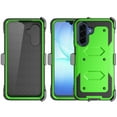 thumbnail image 6 of Ebizware Samsung Galaxy A17 5G Case with [Built-in Screen Protector] and Swivel Holster Belt Clip, Military Grade Heavy Duty Protective Defender Kickstand Phone Case Cover for Galaxy A17 5G - Green, 6 of 9
