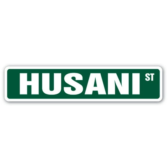 HUSANI Street Sign Childrens Name Room Sign | Indoor/Outdoor |  24" Wide