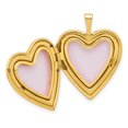 thumbnail image 4 of 14k Yellow Gold Heart Locket Pendant for Women with Vine Design, Sentimental Necklace for Photos, Romantic Jewelry for Everyday Wear or Special Occasions, 4 of 7