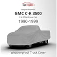 thumbnail image 2 of Weatherproof Truck Cover Compatible with 1990-1999 GMC C-K 3500 Crew Cab - 5L Outdoor & Indoor - Protect from Rain, Snow, Hail, UV Rays, Sun - Fleece Lining - Anti-Theft Cable Lock, Bag & Wind Straps, 2 of 9