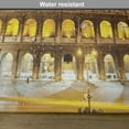 thumbnail image 6 of Ambesonne European Place Mats Set of 4, Historical Colosseum, Standard Size, Royal Blue Yellow Brown, 6 of 6