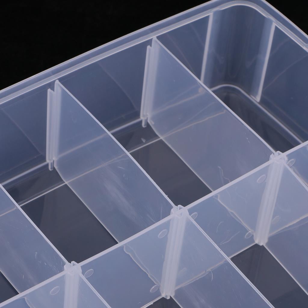 GUOOL 3X 3 Layer 30 Slots Plastic Jewelry Tool Box Beads Holder Storage Box Organizer